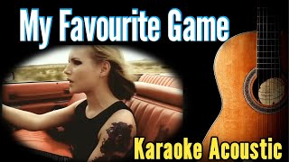 My Favourite Game  The Cardigans Karaoke Acoustic Guitar KAGkaraoke acoustickaraoke lyrics [upl. by Siahc740]