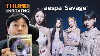 มา Unbox อัลบั้ม Savage ของ aespa กันเถอะ  Thumb Unboxing  Thumbster [upl. by Joh]