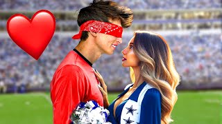 Awkward Blind DATE With NFL Cheerleader [upl. by Lluj]