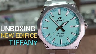 UNBOXING NEW CASIO EDIFICE TIFFANY WATCH EFRS108D2BVUEF [upl. by Charissa]