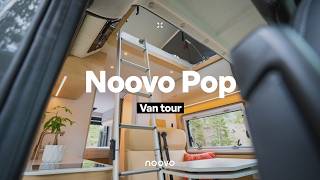 VAN TOUR  Luxury Pop Top Camper Van for OffGrid Living [upl. by Aneda]