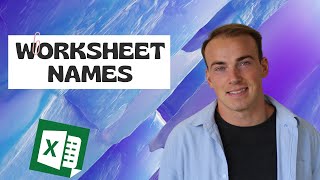 77 Excel Worksheet Names [upl. by Franza]