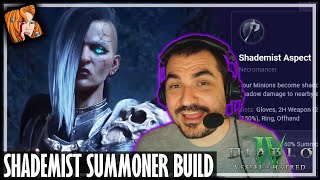 KRIPP’S SHADEMIST SUMMONER BUILD NEW Season 5  Diablo 4 [upl. by Maisie]