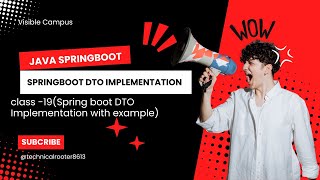 Spring boot beginners Day 19 DTO implementation in Telugu with Real time example [upl. by Abisha421]