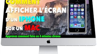 TUTORIEL comment afficher et enregistrer lécran dun Iphone sur un Mac [upl. by Adyht51]