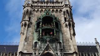 Rathaus Glockenspiel  Marienplatz München Germany  part 2 [upl. by Aoht]