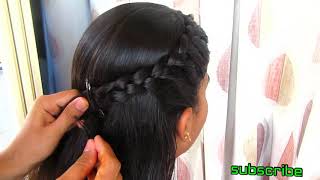 Simple side braid hairstyle [upl. by Anotal]