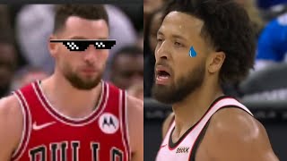 ZACH LaSNIPER BULLS VS PISTONS SHABoi Reacts [upl. by Larimor]