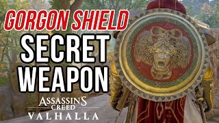 SECRET Weapon Gorgon Shield Medusa Head For POISON Build amp Transmog Update  AC Valhalla [upl. by Fishback]