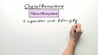 Chelatkomplexe  Chemie  Allgemeine und anorganische Chemie [upl. by Keir]