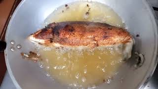 Frying Rellenong Bangus [upl. by Dnaltruoc]