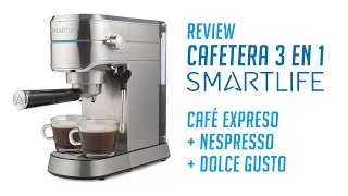 Review cafetera Expresso Smartlife 3 en 1 SLEC5418NDG [upl. by Akoyin745]