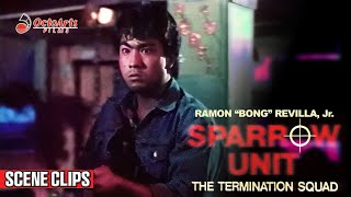 SPARROW UNIT 1987  SCENE CLIP 1  Ramon Bong Revilla Jr Ronnie Ricketts Debbie Miller [upl. by Akaenahs]