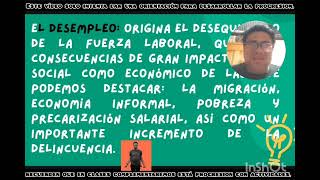 Ciencias Sociales 2Progresion 5 El empleo y el desempleo y su impacto en la economía de México [upl. by Eachern814]