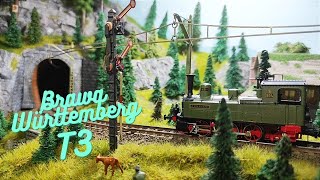 HO scale Model Railway in Germany epoche I  Dampflok T3 steam tank from Brawa [upl. by Eta]