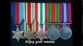 How to court mount Military medals [upl. by Vanya]