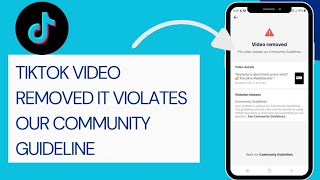 How to fix tiktok video removed it violates our community guideline 🔥 [upl. by Eenot]