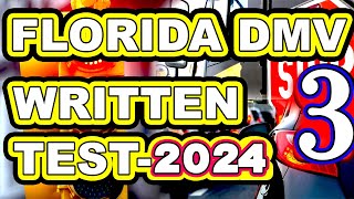 Florida Permit Test 2024  Florida DMV Permit Test  Florida DMV Practice Test  3 [upl. by Nee661]