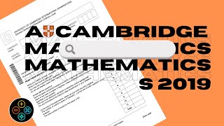 A Level Pure Mathematics May June 2019 Paper 32 970932 [upl. by Birk427]