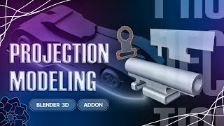 Addon Projection Modeling Preview Blender [upl. by Dnaleel]