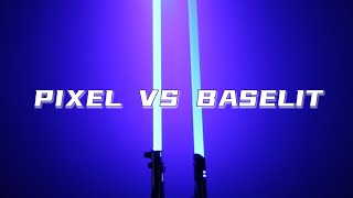 Baselit RGB vs NEOPIXEL lightsaber  Superneox [upl. by Atteuqal]