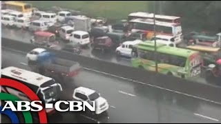 NLEX traffic builds up toward INCs PH Arena [upl. by Anidam]