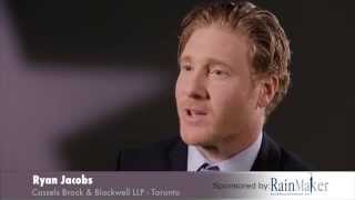 Ryan Jacobs  Cassels Brock amp Blackwell LLP – Lexpert Rising Stars 2015 [upl. by Serrano]