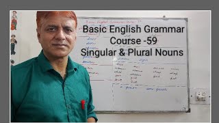 basic English Grammar Course 59Singular amp Plural Nouns [upl. by Eehc953]