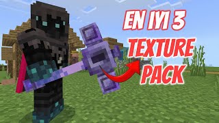 Minecraft PE En iyi 3 Texture Pack İndirme linkli [upl. by Renrag19]