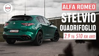 Alfa Romeo Stelvio Quadrifoglio 2023 test PL Pertyn Ględzi [upl. by Ynnohj]