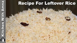 Chilli Garlic Rice for Mexican Chicken  Leftover Rice Recipe  Kitchen With Amna [upl. by Orose]