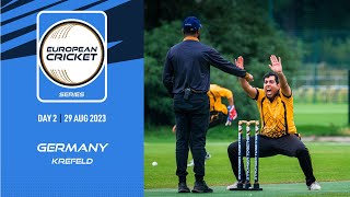 🔴 ECS Germany Krefeld 2023  Day 2  T10 Live Cricket  European Cricket [upl. by Walcott]