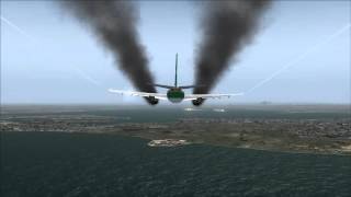 PIA A300 Crash close to Sydney Airport  FSX [upl. by Ancalin]