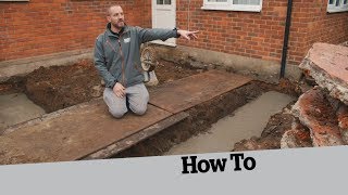 How to Dig the Foundations How to Build an Extension 2 [upl. by Strephon]