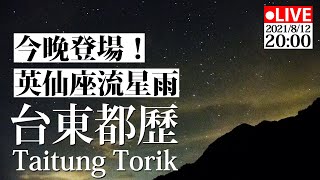 【公視LIVE直播】英仙座流星雨今晚登場！東海岸即時影像－台東都歷 畫面提供 eastcoastnsa0501   流星雨  夜景  療癒  Taitung Torik Live Camera [upl. by Yanehs]