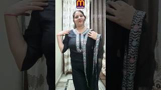 Meesho Black Kurta kurtadesigns kurtaset fashion meeshofinds [upl. by Mian]