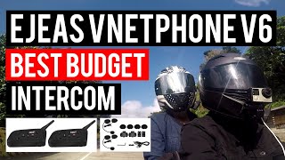 Ejeas Vnetphone V6 Bluetooth Intercom  Cheap Motorcycle Helmet Intercom Installation and Setup [upl. by Ajna258]