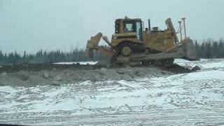 Cat D8T with Trimble GPS [upl. by Dralliw]