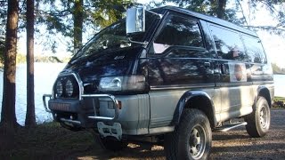 1994 Mitsubishi Delica Starwagon Chamonix L300 P35 diesel 4x4 the walking talking tour [upl. by Niven]