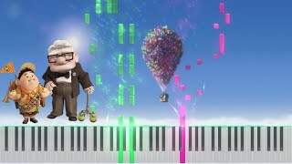 Disney Pixars UP  Married Life  Piano TutorialCover [upl. by Kilian]