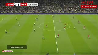 Brondby IF vs Vejle Boldklub  Danish Superliga 2024  eFootball Pes21 Game PLSL 275 [upl. by Chenay]