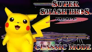 Super Smash Bros Melee  Classic Mode  Pikachu Very Hard [upl. by Nevsa86]