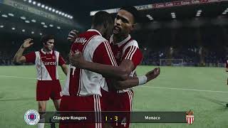 GLASGOW RANGERS vs MONACO  Classic Champions League  group C  game 8  Video 2x speed [upl. by Rotsen]