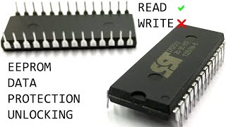 How to DISABLE the data WRITE PROTECTION on an EEPROM chip using an Arduino or a programmer [upl. by Eseerahs]