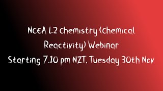 NCEA Level 2 Chemistry Chemical Reactivity AS 91166 [upl. by Laemaj586]