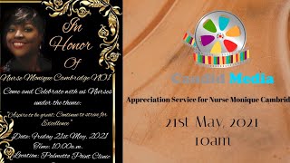 Service Of Appreciation For Nurse Monique Cambridge [upl. by Retsub]