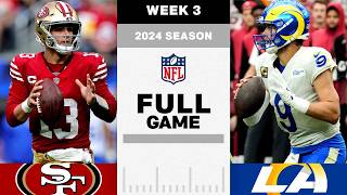 San Francisco 49ers vs Los Angeles Rams Full Game  NFL 2024 Season Week 3 [upl. by Townie]