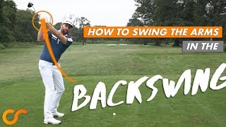 HOW TO SWING THE ARMS IN THE BACKSWING [upl. by Gayelord]