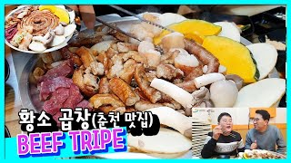 춘천4곱이 CHUNCHEON HWANGSO GOPCHANG 정말 많은 황소 곱창 춘천 맛집 [upl. by Ellerud325]