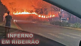 Fogo Infernal Ribeirão Preto e Região 15 Minutos de Flagrantes Chocantes dos Incêndios via Celular [upl. by Ayamat]